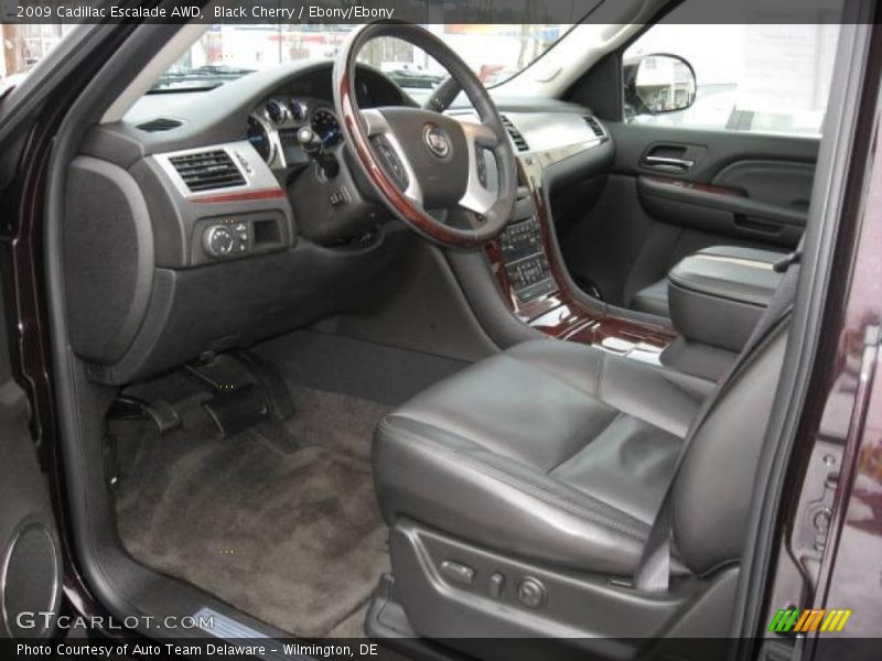 Black Cherry / Ebony/Ebony 2009 Cadillac Escalade AWD