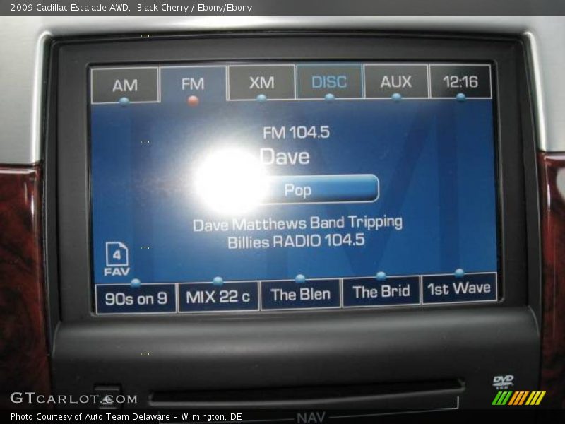 Black Cherry / Ebony/Ebony 2009 Cadillac Escalade AWD