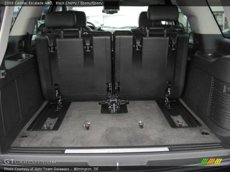 Black Cherry / Ebony/Ebony 2009 Cadillac Escalade AWD