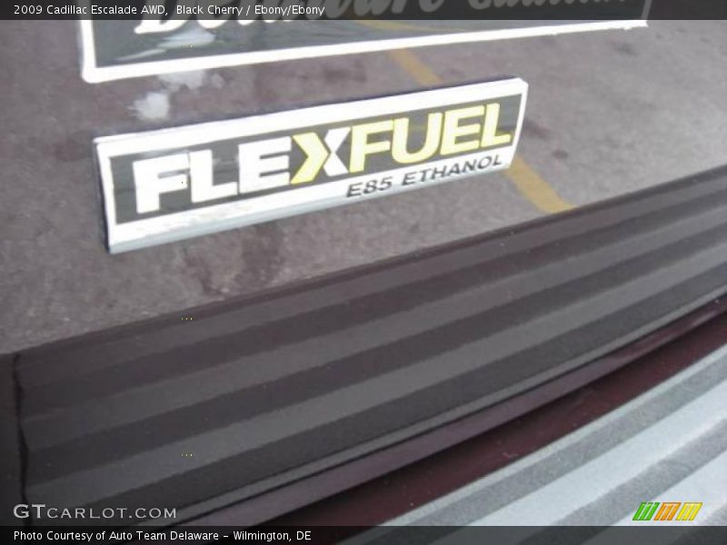 Black Cherry / Ebony/Ebony 2009 Cadillac Escalade AWD