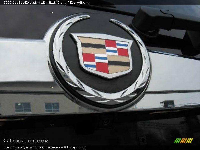 Black Cherry / Ebony/Ebony 2009 Cadillac Escalade AWD