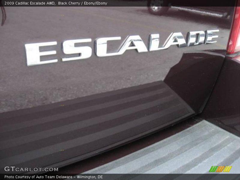 Black Cherry / Ebony/Ebony 2009 Cadillac Escalade AWD