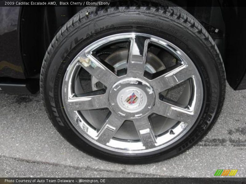 Black Cherry / Ebony/Ebony 2009 Cadillac Escalade AWD