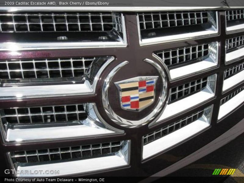 Black Cherry / Ebony/Ebony 2009 Cadillac Escalade AWD
