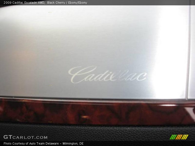 Black Cherry / Ebony/Ebony 2009 Cadillac Escalade AWD