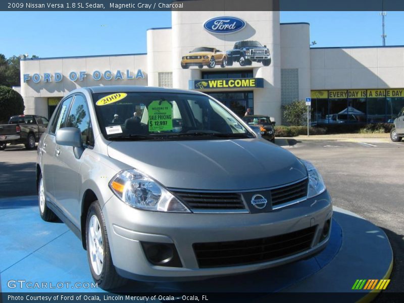 Magnetic Gray / Charcoal 2009 Nissan Versa 1.8 SL Sedan