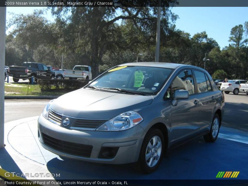 Magnetic Gray / Charcoal 2009 Nissan Versa 1.8 SL Sedan