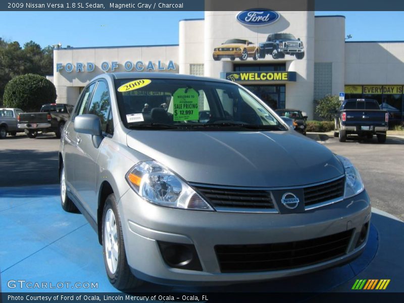 Magnetic Gray / Charcoal 2009 Nissan Versa 1.8 SL Sedan