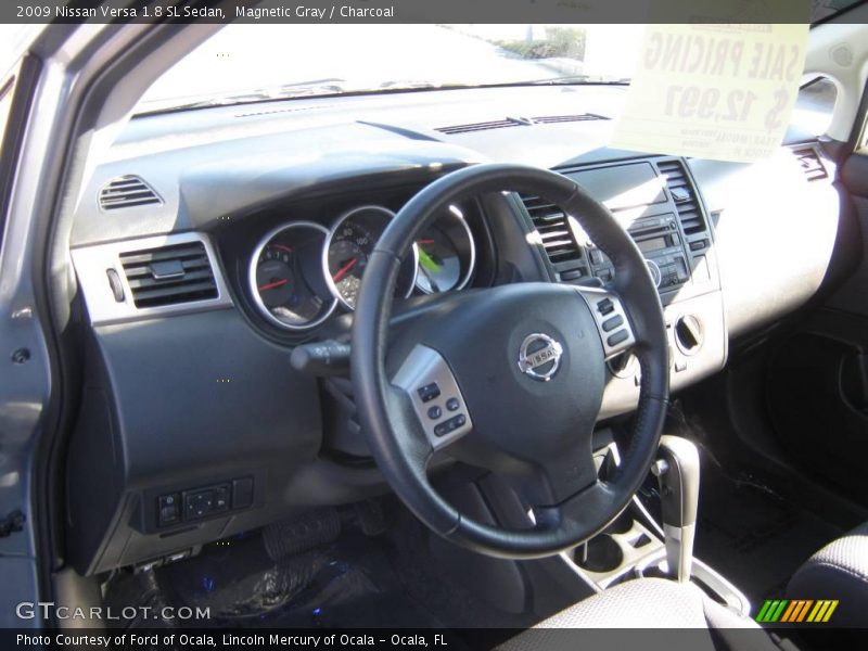Magnetic Gray / Charcoal 2009 Nissan Versa 1.8 SL Sedan
