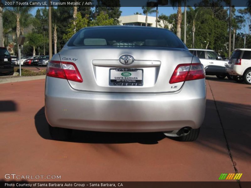 Titanium Metallic / Ash 2007 Toyota Camry LE