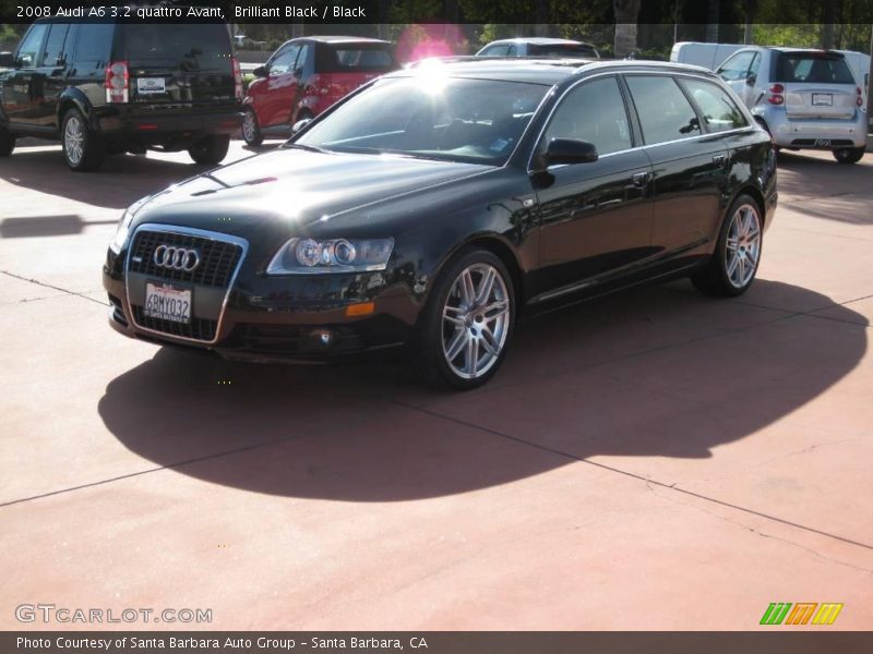 Brilliant Black / Black 2008 Audi A6 3.2 quattro Avant