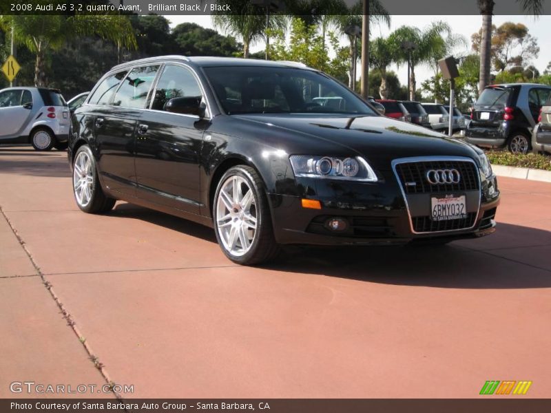 Brilliant Black / Black 2008 Audi A6 3.2 quattro Avant