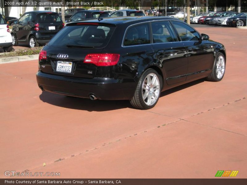 Brilliant Black / Black 2008 Audi A6 3.2 quattro Avant