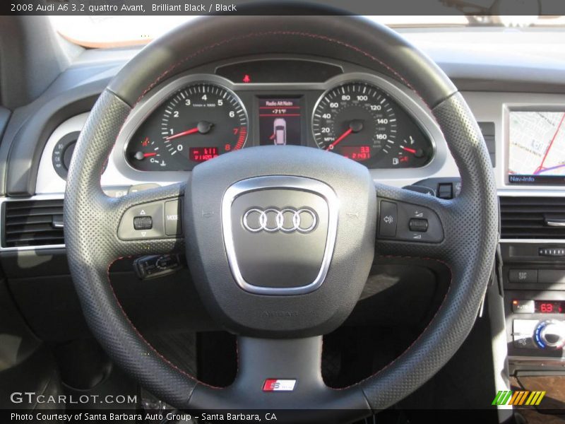 Brilliant Black / Black 2008 Audi A6 3.2 quattro Avant