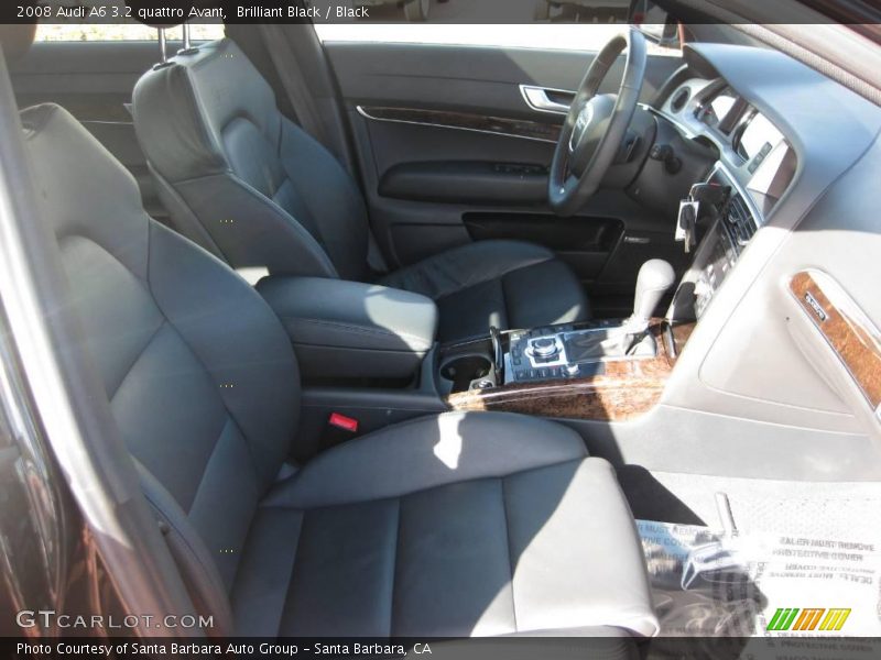 Brilliant Black / Black 2008 Audi A6 3.2 quattro Avant