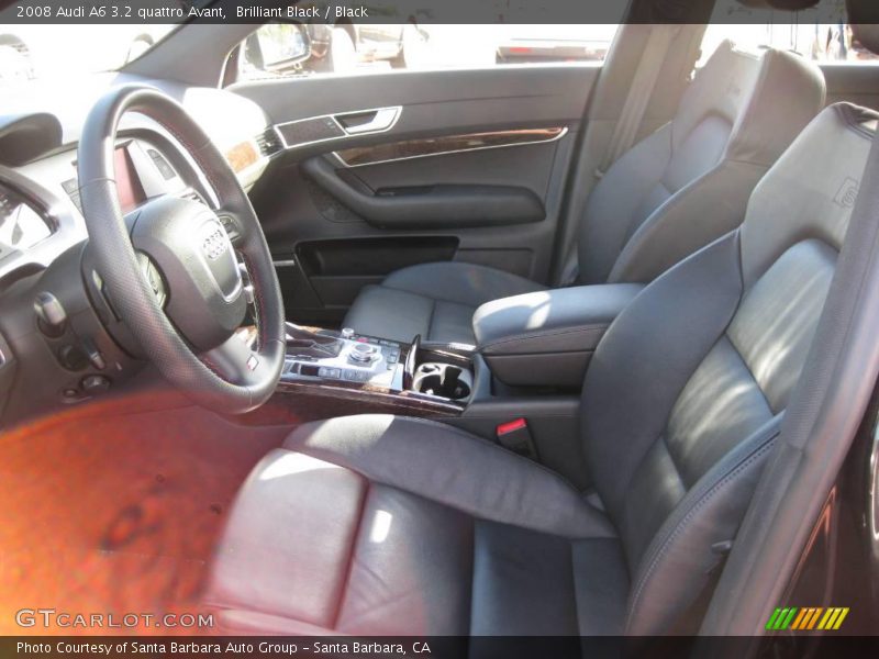 Brilliant Black / Black 2008 Audi A6 3.2 quattro Avant