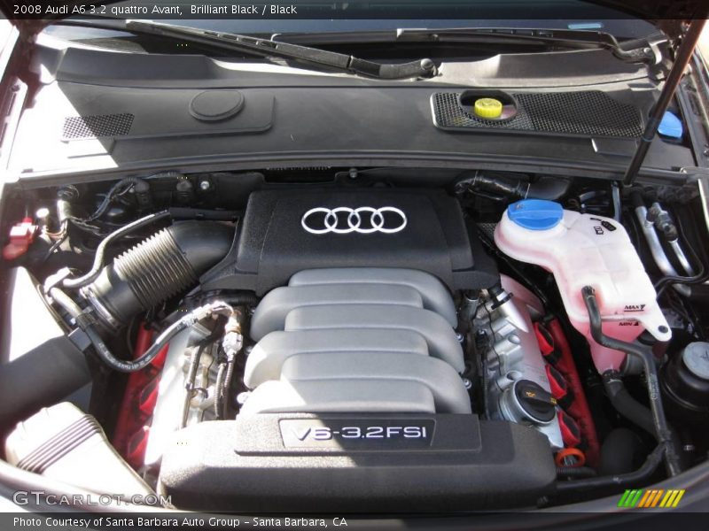 Brilliant Black / Black 2008 Audi A6 3.2 quattro Avant