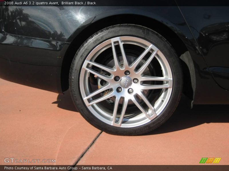 Brilliant Black / Black 2008 Audi A6 3.2 quattro Avant