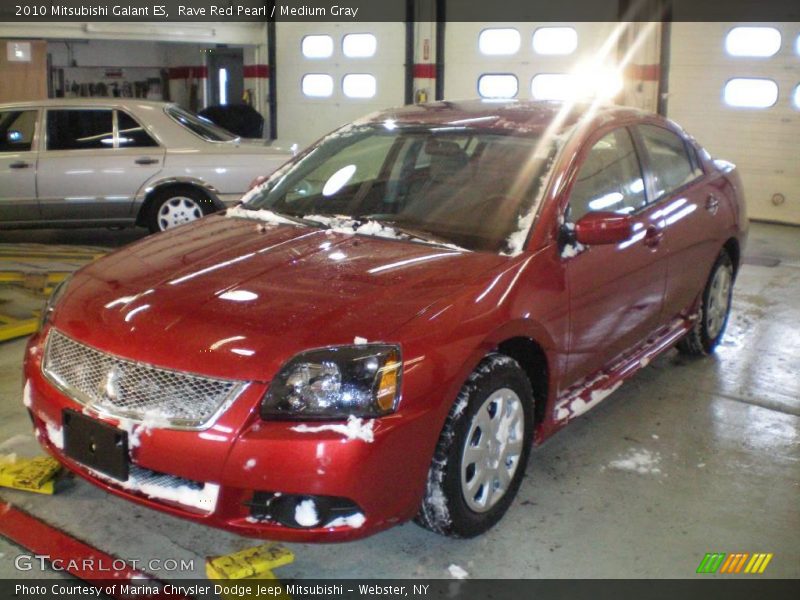 Rave Red Pearl / Medium Gray 2010 Mitsubishi Galant ES