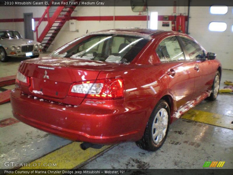 Rave Red Pearl / Medium Gray 2010 Mitsubishi Galant ES