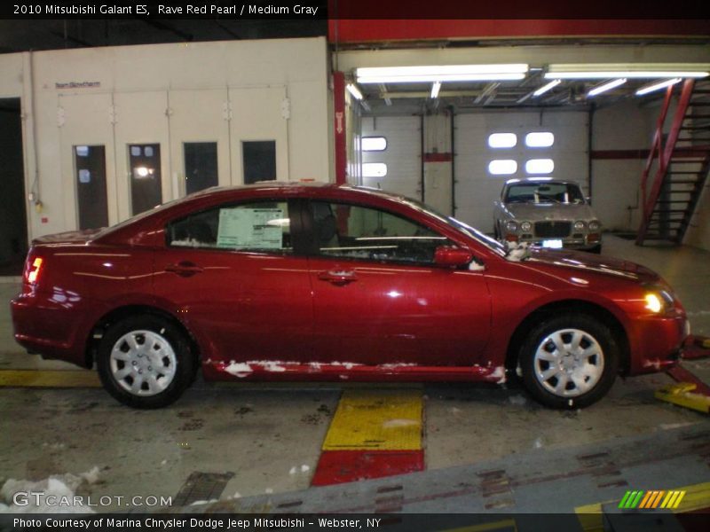 Rave Red Pearl / Medium Gray 2010 Mitsubishi Galant ES