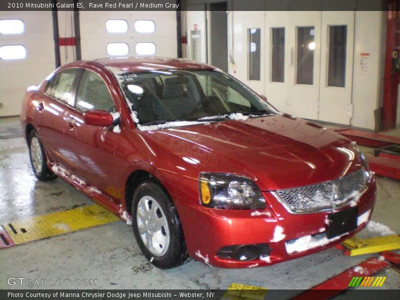 Rave Red Pearl / Medium Gray 2010 Mitsubishi Galant ES