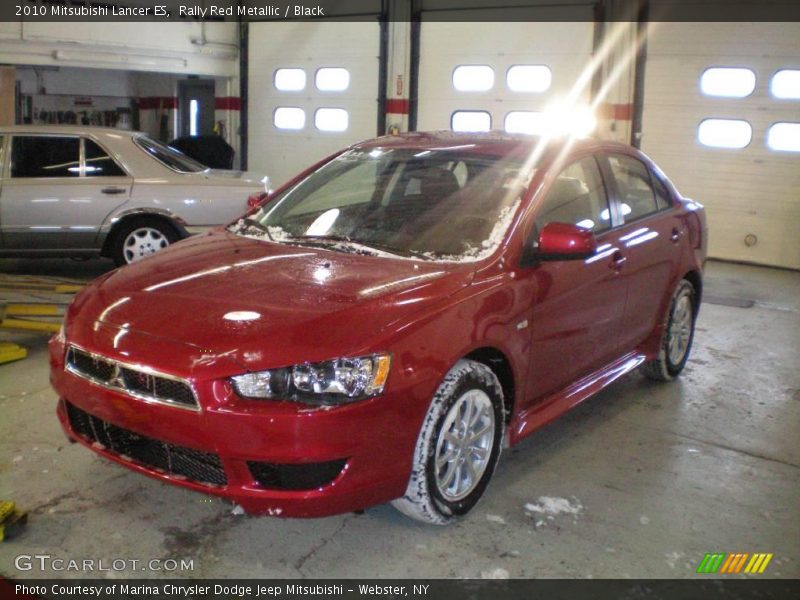 Rally Red Metallic / Black 2010 Mitsubishi Lancer ES