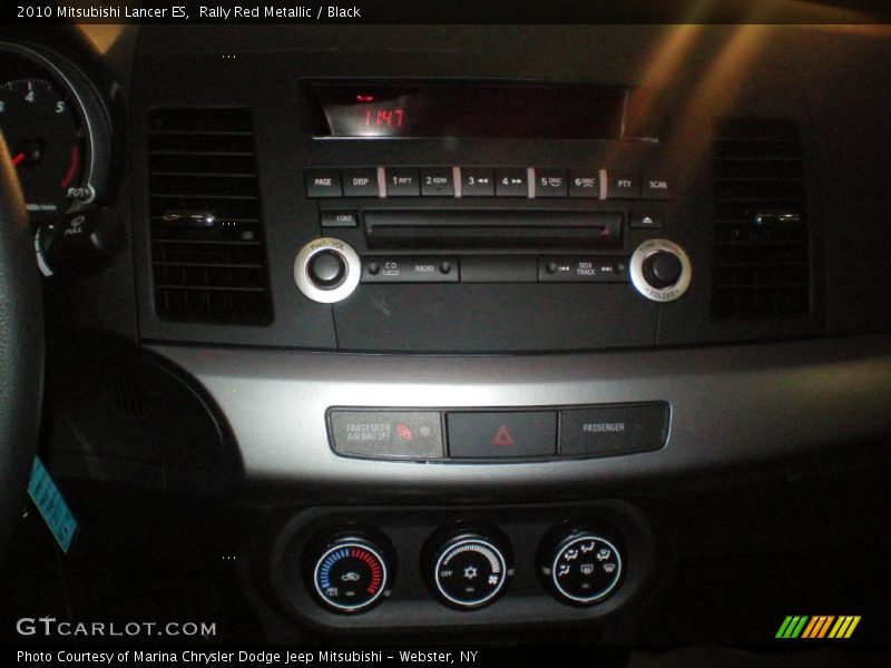 Rally Red Metallic / Black 2010 Mitsubishi Lancer ES