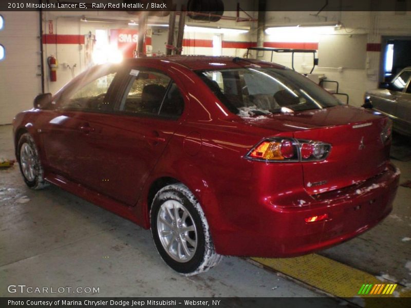 Rally Red Metallic / Black 2010 Mitsubishi Lancer ES