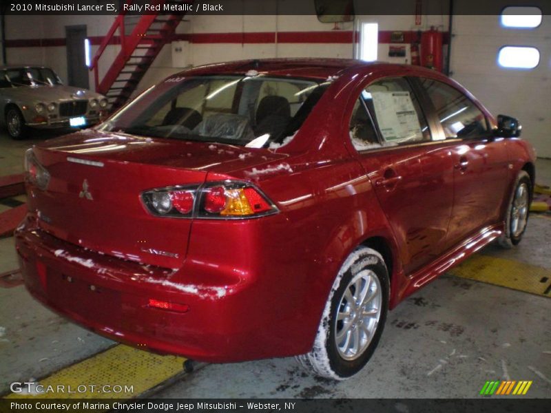 Rally Red Metallic / Black 2010 Mitsubishi Lancer ES