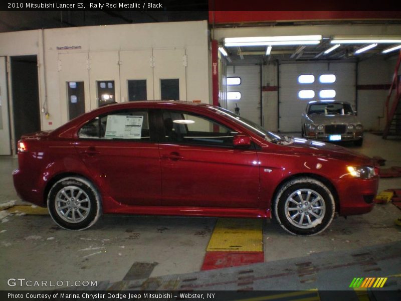 Rally Red Metallic / Black 2010 Mitsubishi Lancer ES