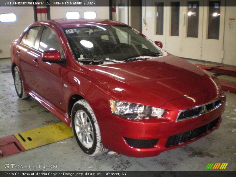 Rally Red Metallic / Black 2010 Mitsubishi Lancer ES