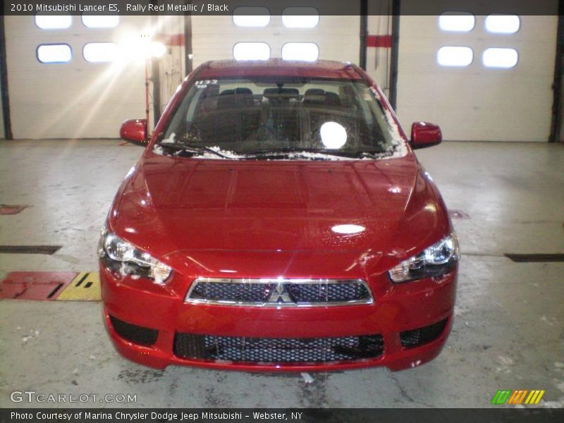 Rally Red Metallic / Black 2010 Mitsubishi Lancer ES