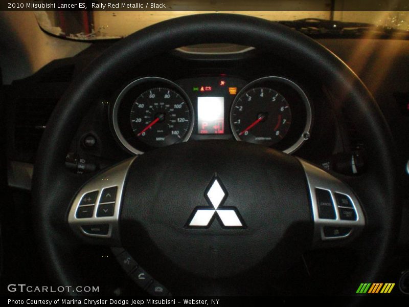 Rally Red Metallic / Black 2010 Mitsubishi Lancer ES