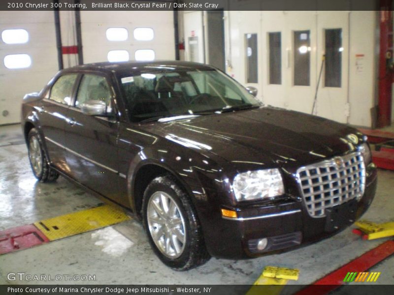 Brilliant Black Crystal Pearl / Dark Slate Gray 2010 Chrysler 300 Touring