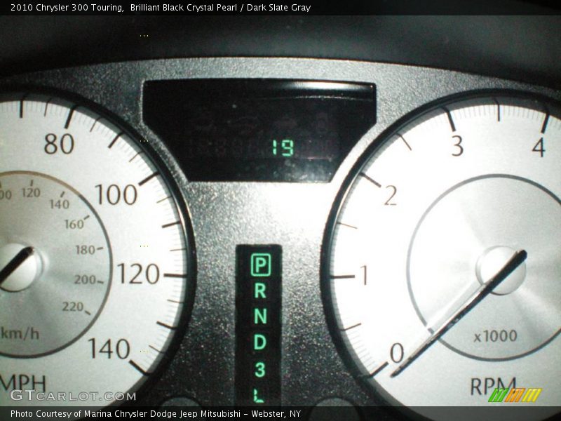 Brilliant Black Crystal Pearl / Dark Slate Gray 2010 Chrysler 300 Touring