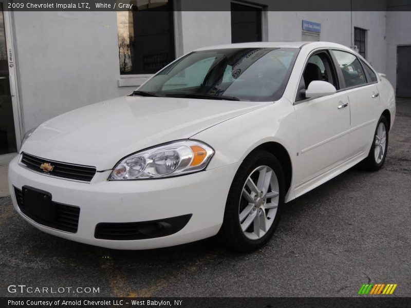 White / Gray 2009 Chevrolet Impala LTZ