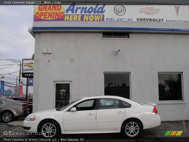 White / Gray 2009 Chevrolet Impala LTZ