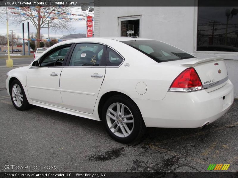 White / Gray 2009 Chevrolet Impala LTZ