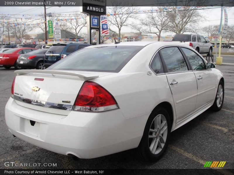 White / Gray 2009 Chevrolet Impala LTZ