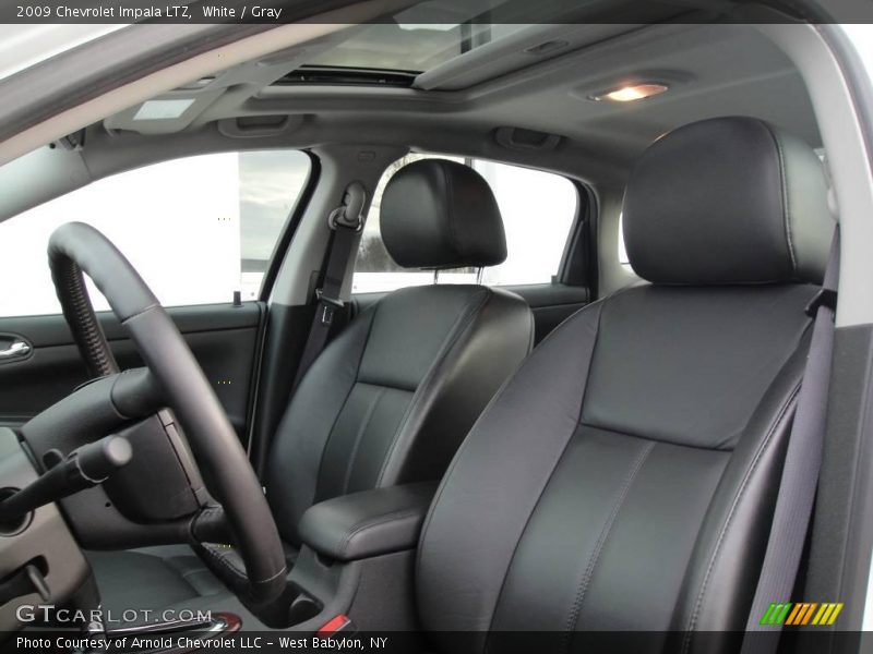 White / Gray 2009 Chevrolet Impala LTZ