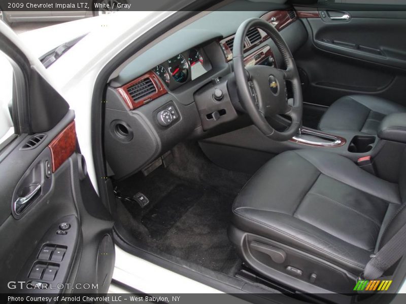 White / Gray 2009 Chevrolet Impala LTZ