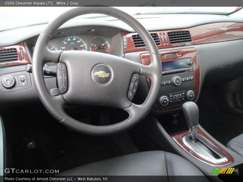 White / Gray 2009 Chevrolet Impala LTZ