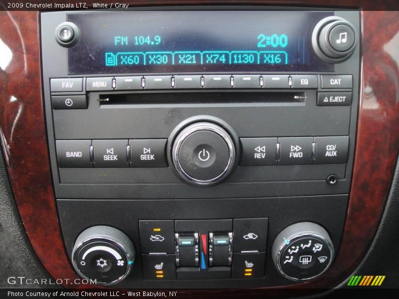 White / Gray 2009 Chevrolet Impala LTZ