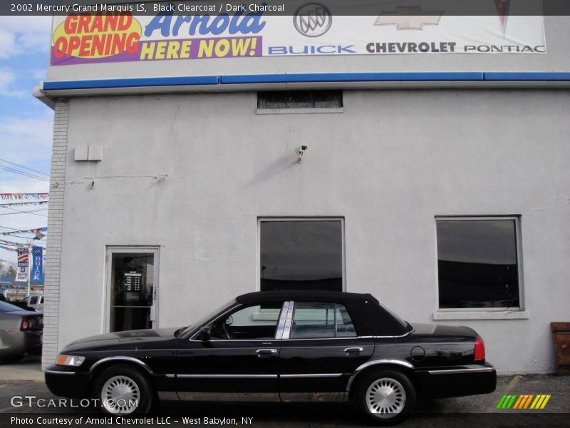 Black Clearcoat / Dark Charcoal 2002 Mercury Grand Marquis LS