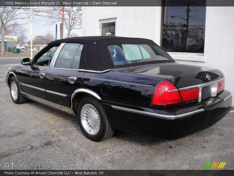 Black Clearcoat / Dark Charcoal 2002 Mercury Grand Marquis LS