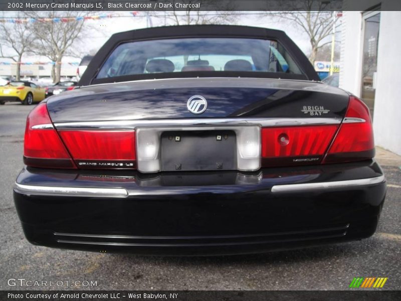 Black Clearcoat / Dark Charcoal 2002 Mercury Grand Marquis LS