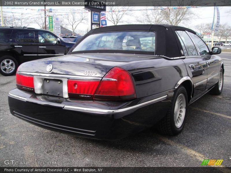 Black Clearcoat / Dark Charcoal 2002 Mercury Grand Marquis LS