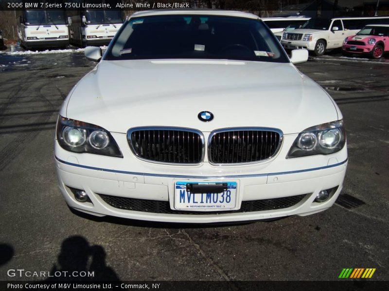 Alpine White / Black/Black 2006 BMW 7 Series 750Li Limousine