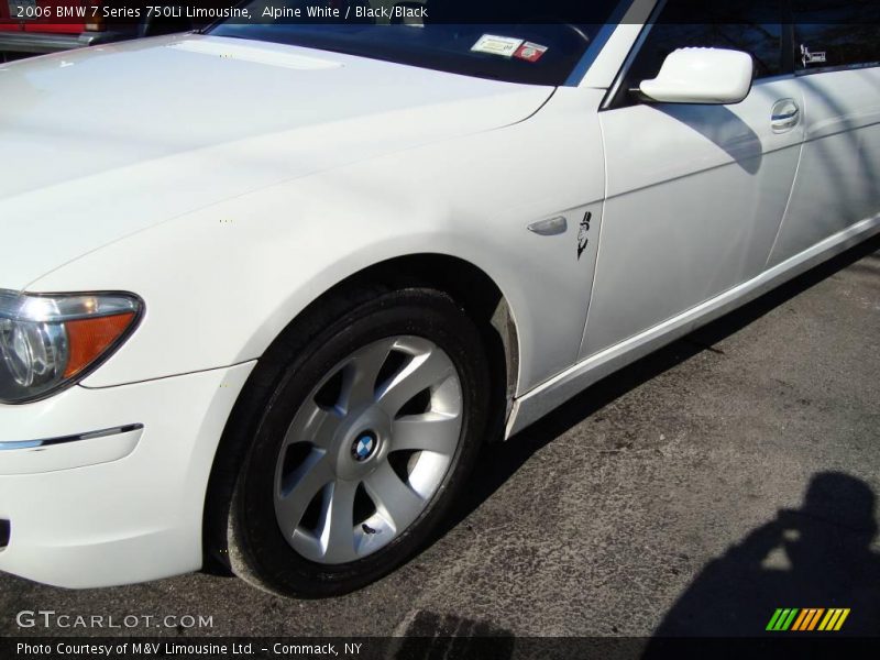 Alpine White / Black/Black 2006 BMW 7 Series 750Li Limousine